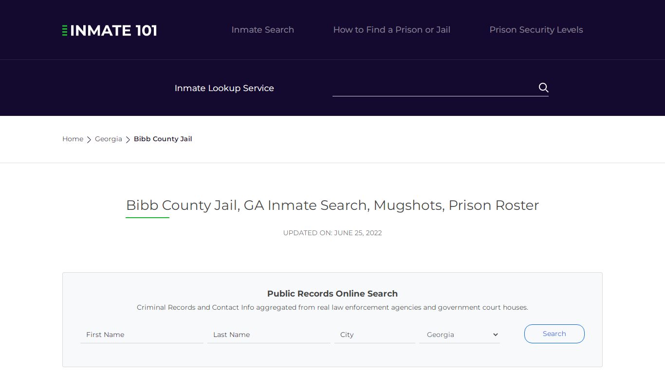 Bibb County Jail, GA Inmate Search, Mugshots, Prison ...